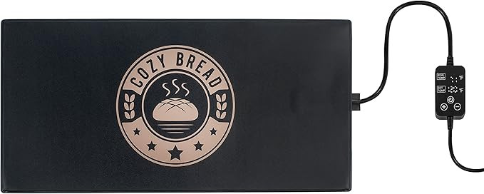 Sourdough Bread Proofing Mat for Home Bakers | Thermostat Controlled Portable Bread Proofer (10" ... | Amazon (US)