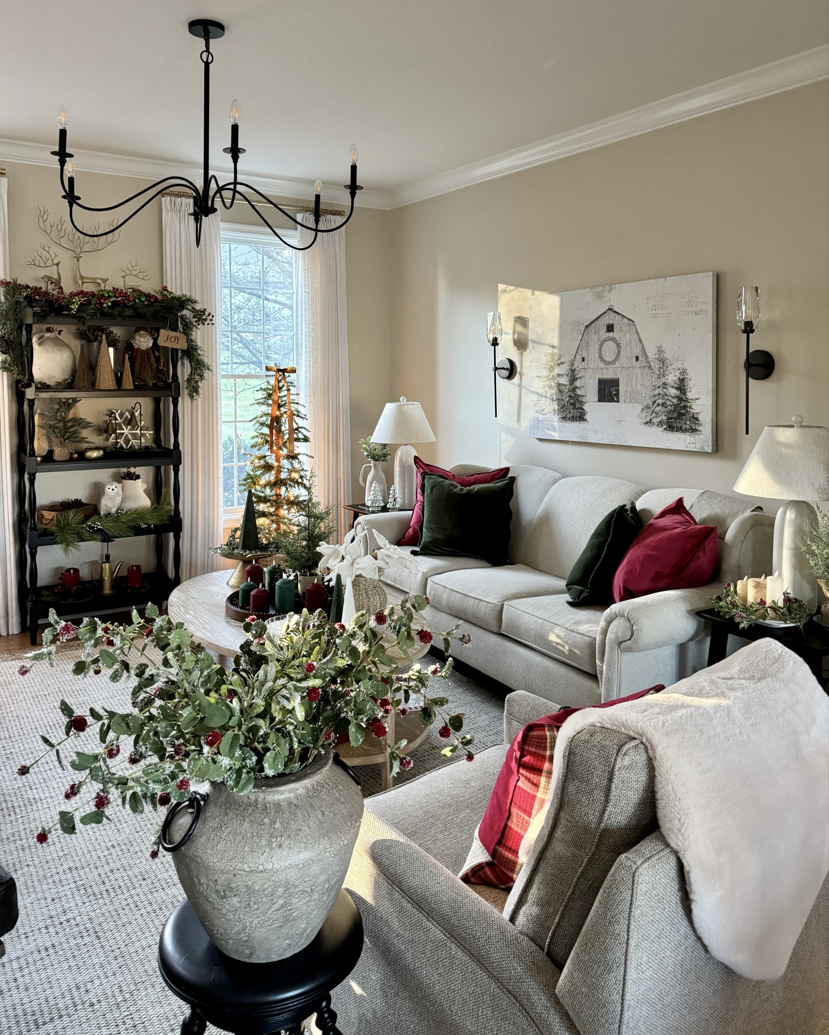 Pretty Christmas decor on sale now! Barn print. 4’ pine tree. Trio of gold deer. Electric wall sconces. The cutest snowman and snow girl! Pillow covers, Tabletop trees, Christmas stems and more  

#LTKCyberWeek #LTKHome #LTKHoliday