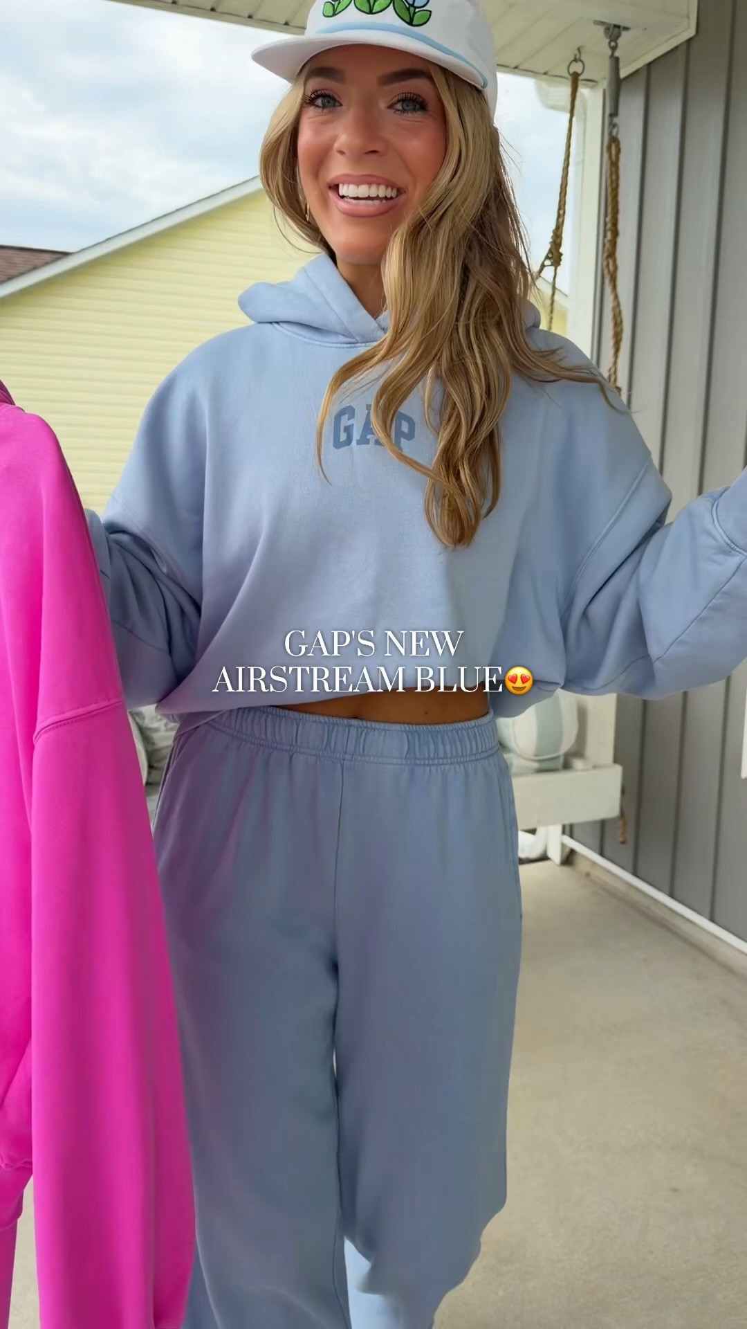 Already selling out!! HURRY!! Wearing size L in the hoodie and M Tall in the pants!🩵 top is airstream blue and the pants are moonstone blue! Pretty much the exact same color, only slightly different if you look super close! @gapstyle #gap #fallfashion #hoodieset #loungeset #pinterestoutfit

#LTKootd #LTKTravel #LTKSeasonal