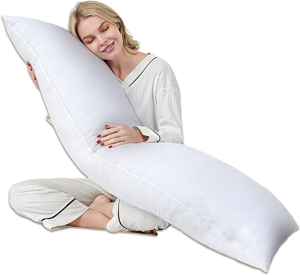 YKiMi Large Body Pillows for Adults,Premium Full Body Pillow Insert for Side Sleeper, Soft & Fluf... | Amazon (US)