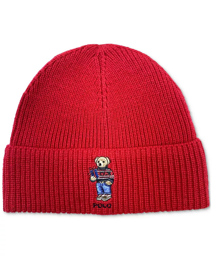 Men's Holiday Polo Bear Performance Beanie | Macy's