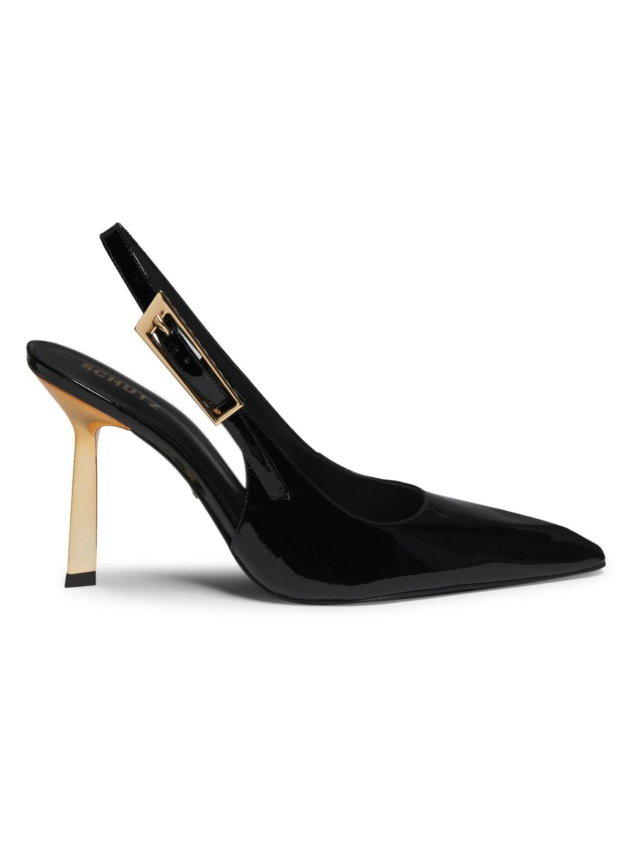 Ciara 100MM Patent Leather Slingback Pumps | Saks Fifth Avenue
