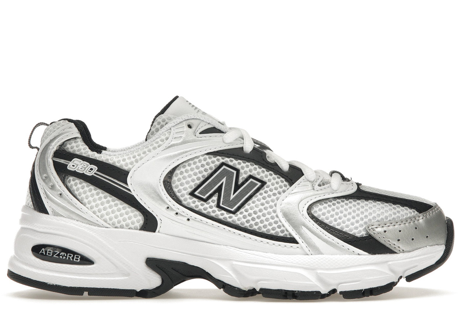 Men's New Balance 530 Sneakers in White/Silver Metallic/Black | StockX