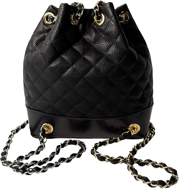 Women Quilted Hobo Backpack Fashion Casual Bucket Shoulder Lightweight Travel Bag | Amazon (US)