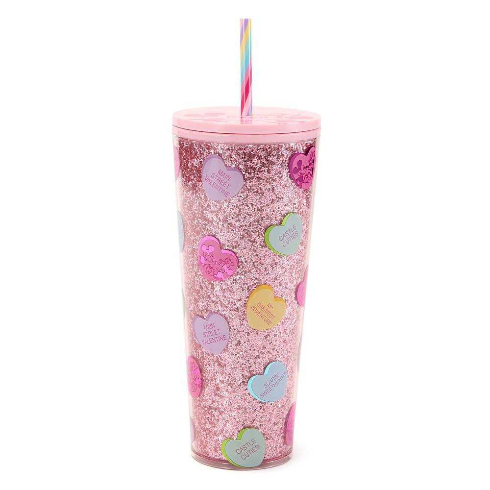 Mickey and Minnie Mouse Valentine's Day 24 oz. Starbucks Travel Tumbler with Straw Official shopDisney | Disney Store