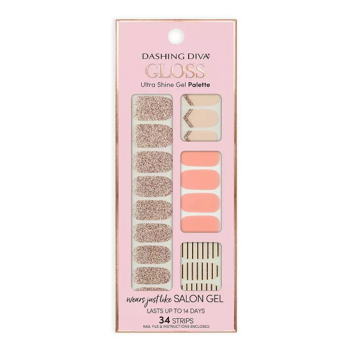 Dashing Diva Gloss Ultra Shine Gel Palette - In the Blush | Target