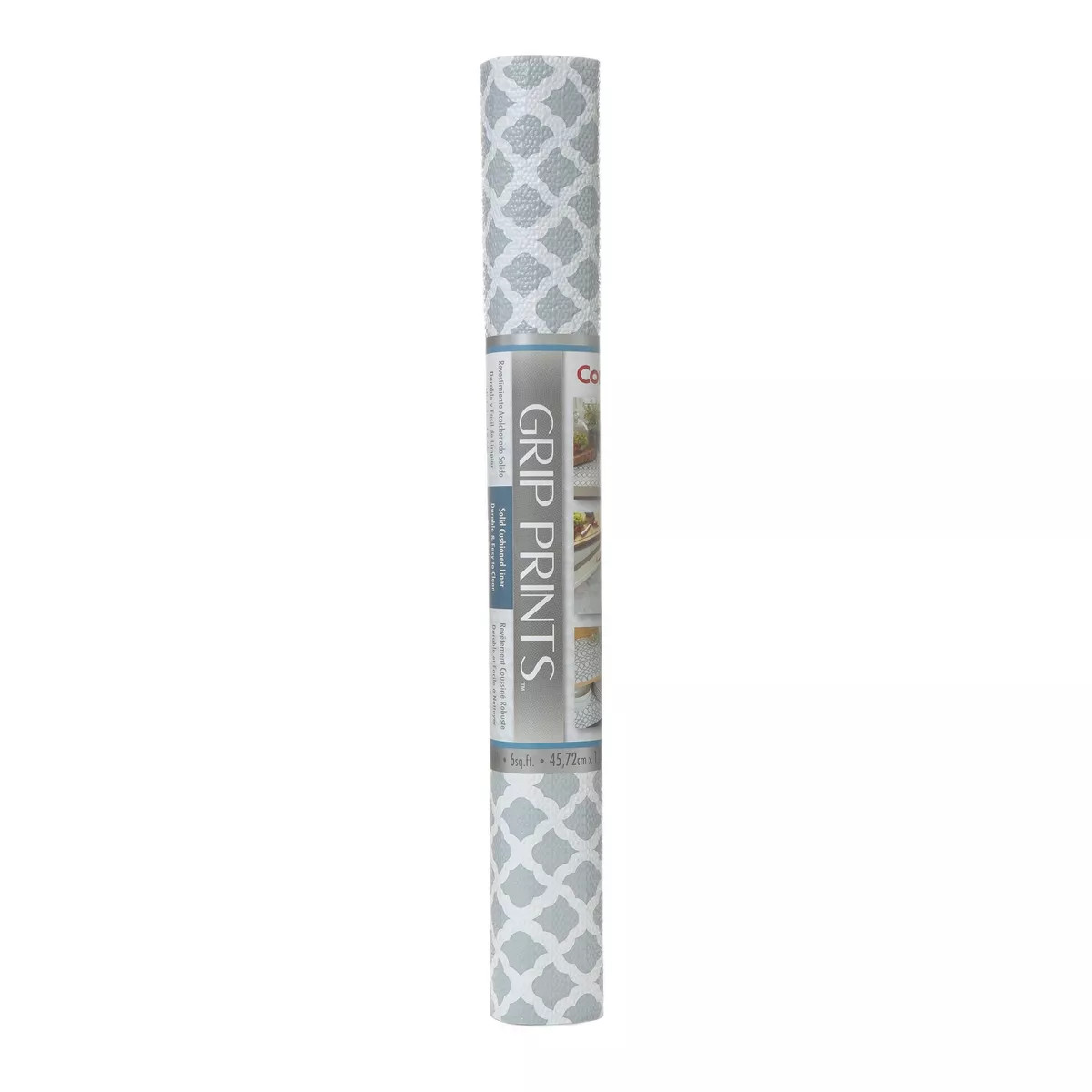 Con-Tact Brand Grip Prints Non-Adhesive Shelf Liner- Talisman Glacier Gray (18"x 4'): Nonskid Dra... | Target