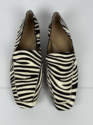 Banana Republic Women's size 8 Demi Loafer Zebra Print Calf hair Leather | eBay US
