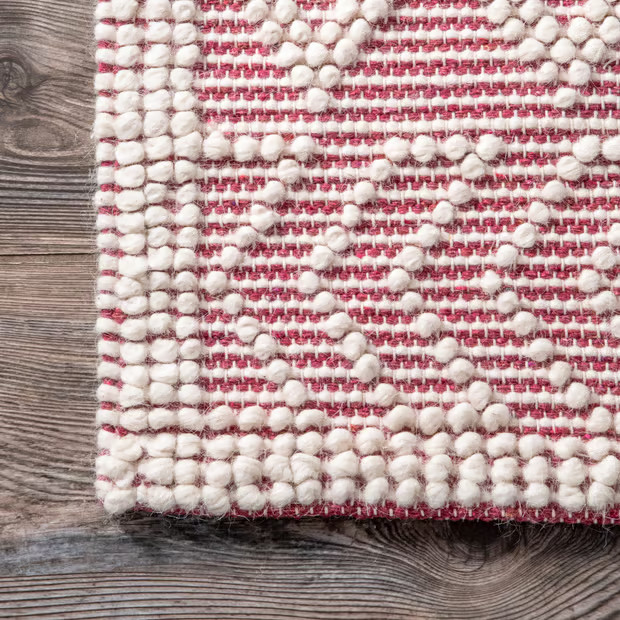 Pink Argyle Trellis 8' 6" x 11' 6" Area Rug | Rugs USA