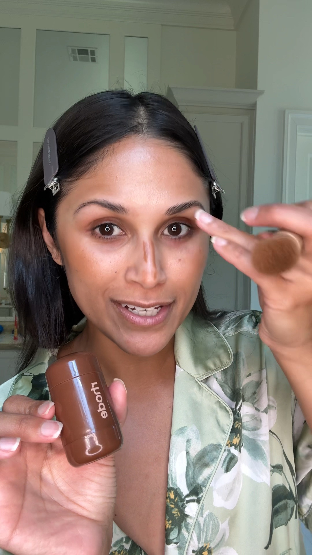I love using these Rhode crème sticks bc they’re super pigmented and the colors are very natural. 
Wearing the shades sunbed in bronzer and sleepy girl in blush!

#LTKgrwm #LTKBeauty #LTKmorningroutine