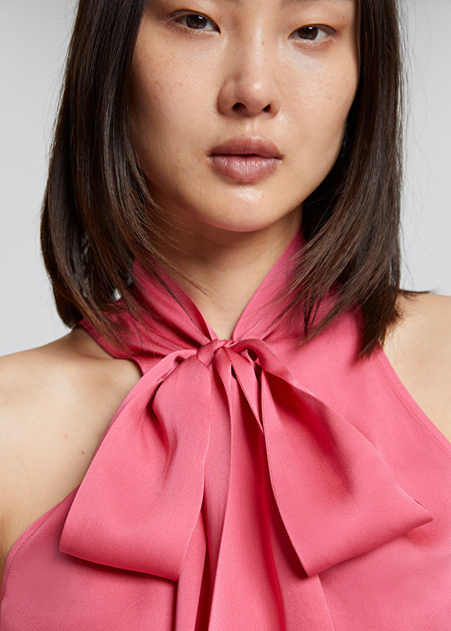 Sleeveless Lavallière-Neck Bow Top | & Other Stories US