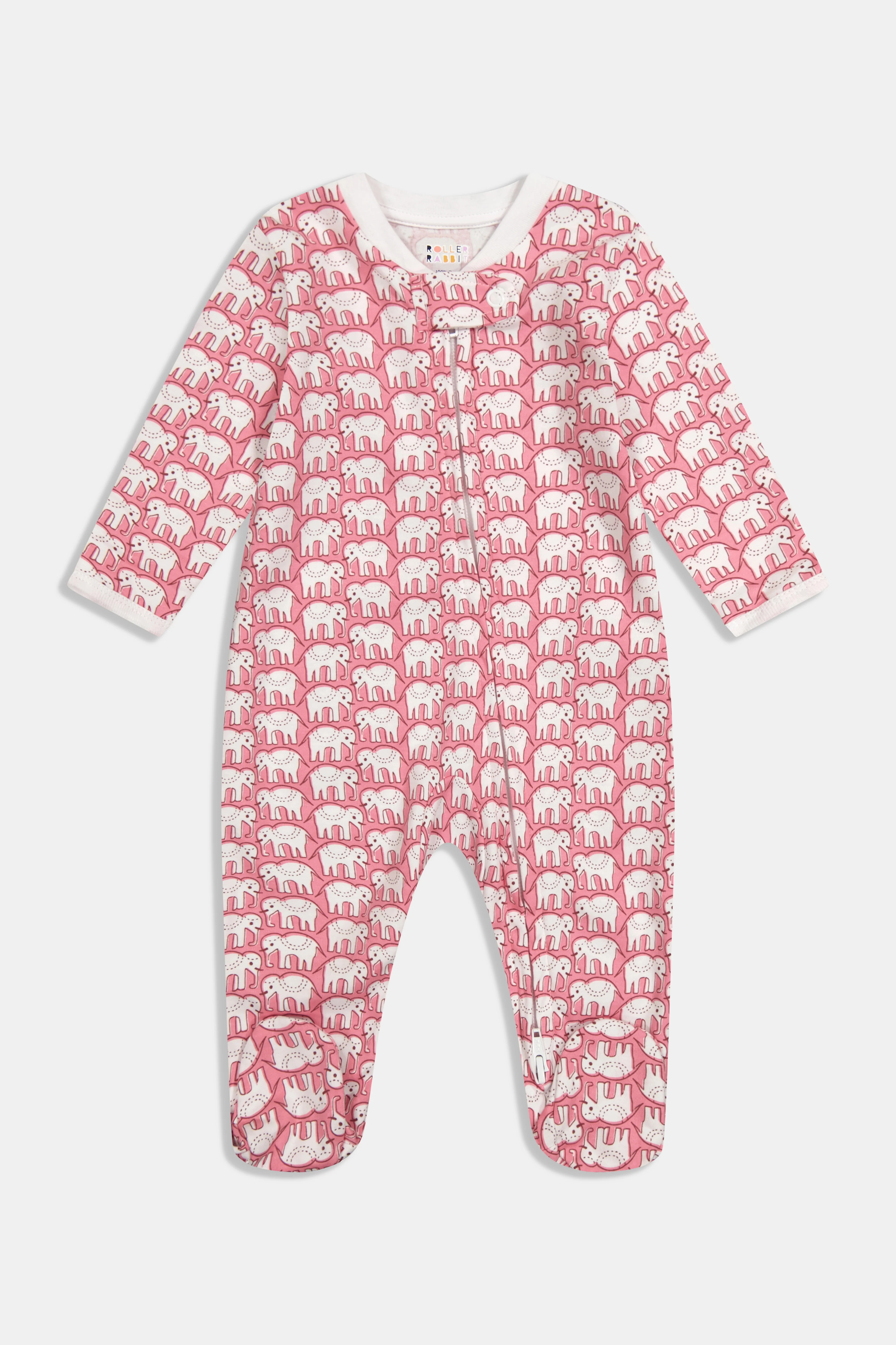 Infant Hathi Zipper Footie | Roller Rabbit | Roller Rabbit