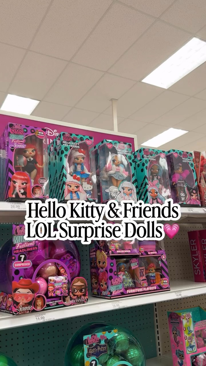 New Hello Kitty & Friend LOL Surprise dolls now at Target😍 

#target #newattarget #hellokittyandfriends #lolsurprisedolls #targetrun