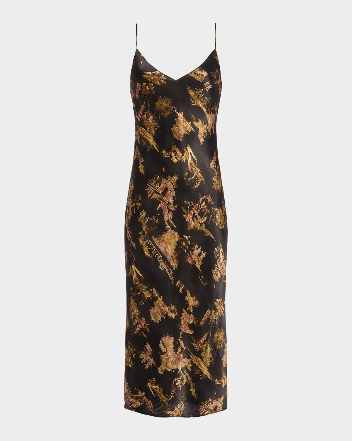 Seridie Mid-Length Slip Dress | Neiman Marcus