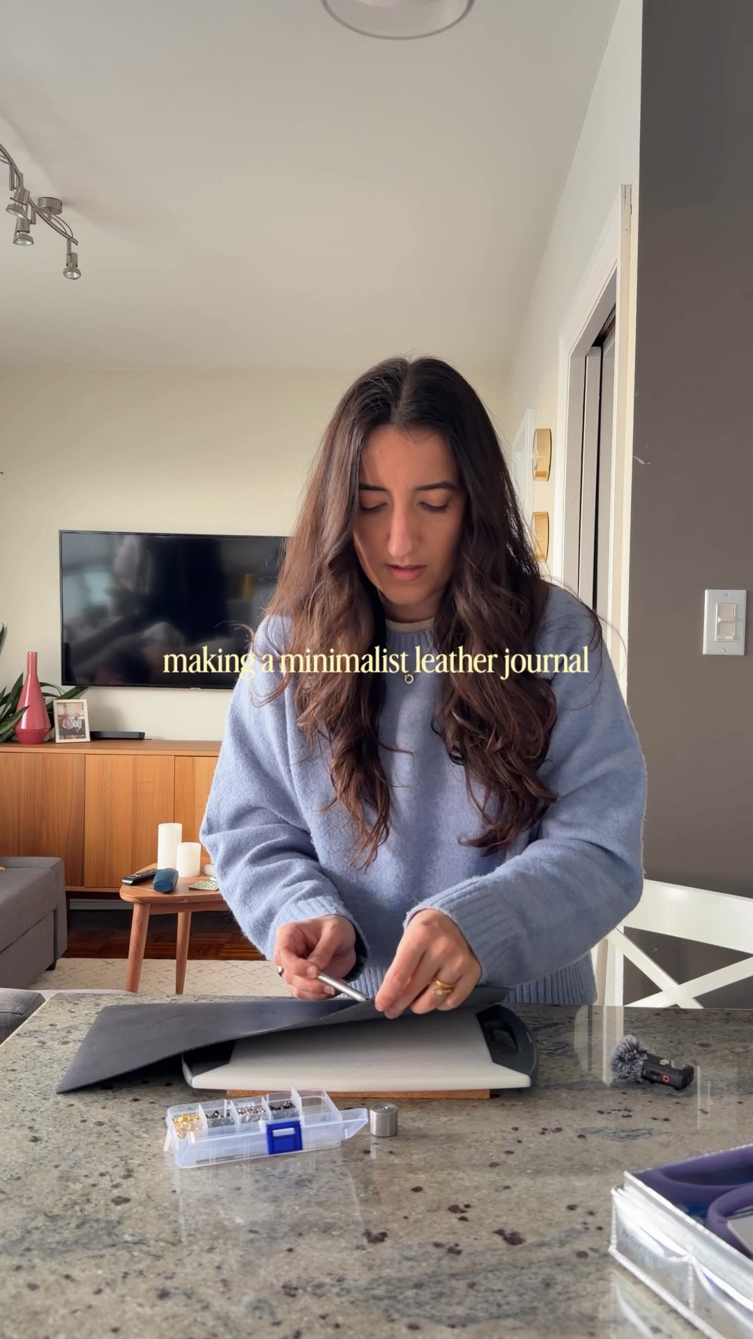 How I make a leather A5 journal 