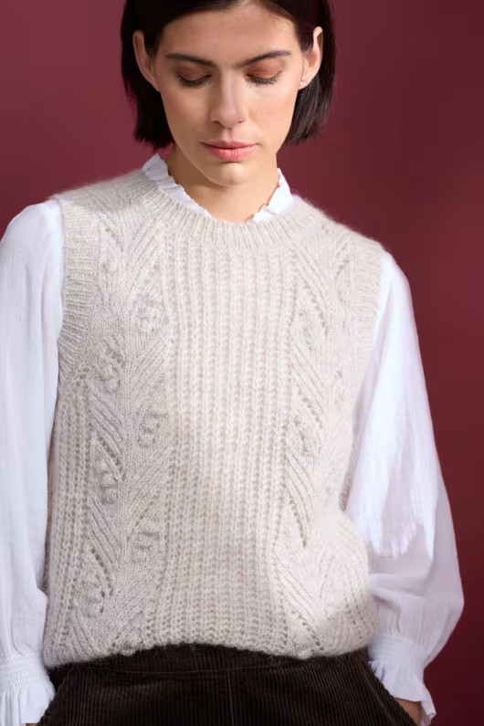 Sand Thistle Mohair-Blend Vest | Seasalt Cornwall