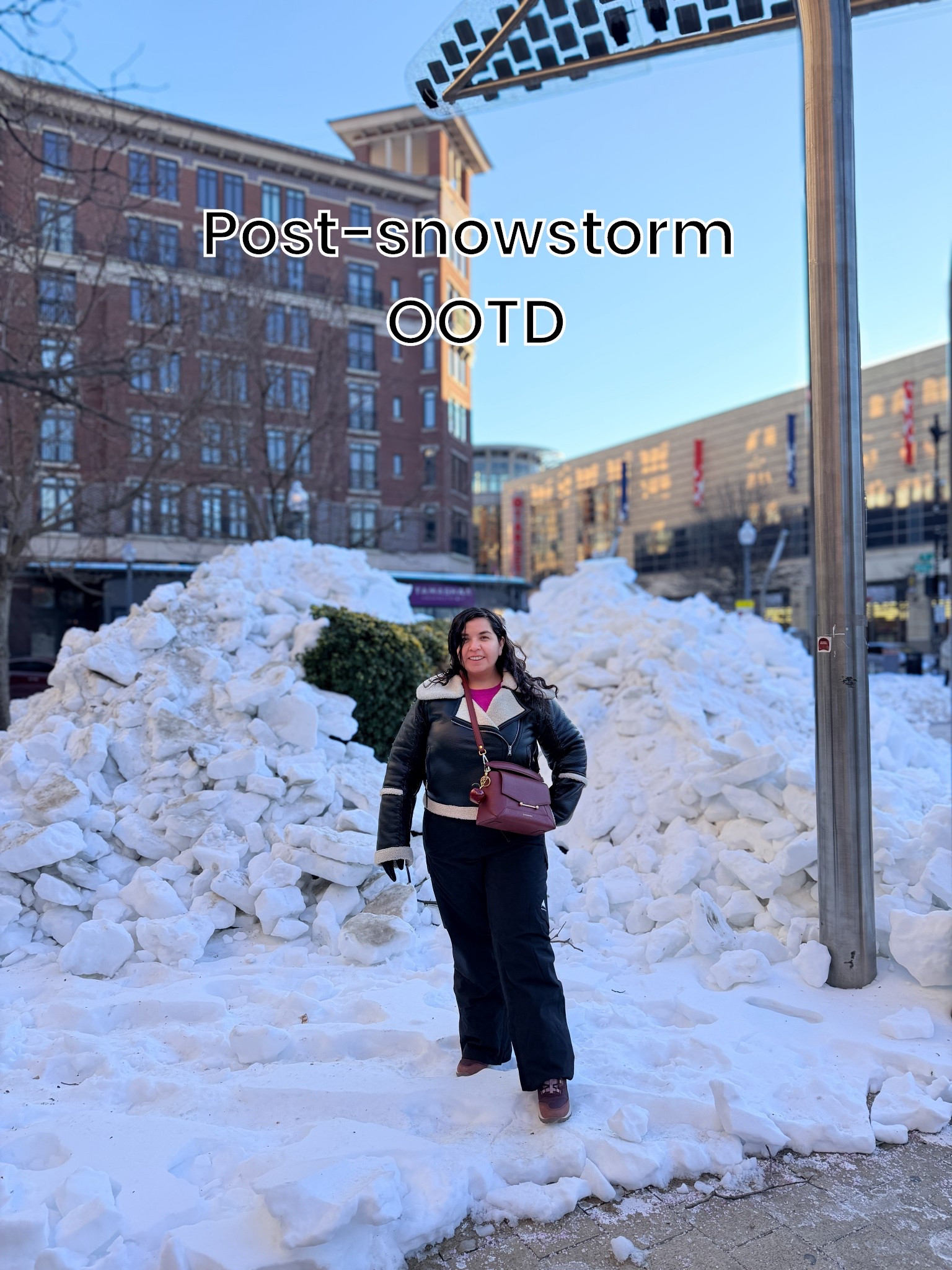 Post-snowstorm OOTD ❄️
First walk outside after days of freezing temps, so I went full practical mode.

These snow pants are lightweight, comfortable, and perfect when you’ll be outside for a while. I layered them with a cozy cashmere sweater and a faux leather jacket for contrast.

Finished the look with my Strathberry bag, structured, easy to carry, and the perfect everyday size even in winter. A functional winter outfit that still perfect for the weekend.

Linked everything below

#LTKootd #LTKPetite #LTKSeasonal