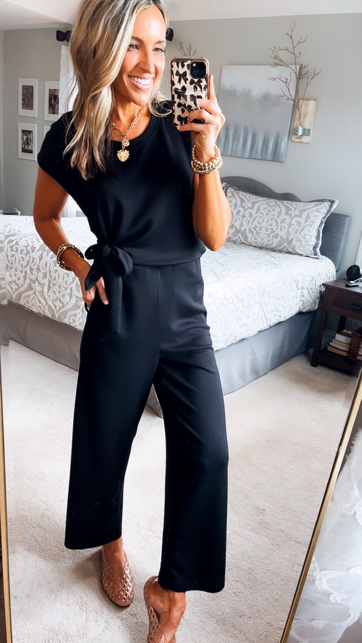 Elevated and high end tie waist jumpsuit, perfect for travel, classroom or office! Open back is bathroom friendly! Wearing xs.

#LTKWorkwear #LTKTravel #LTKootd