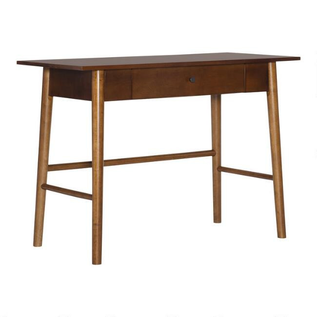 Oakpark Walnut Brown Wood Desk | World Market