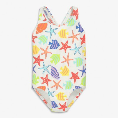 Primary Kids Swimsuit In Under The Sea In White Under The Sea Size 12 | Target