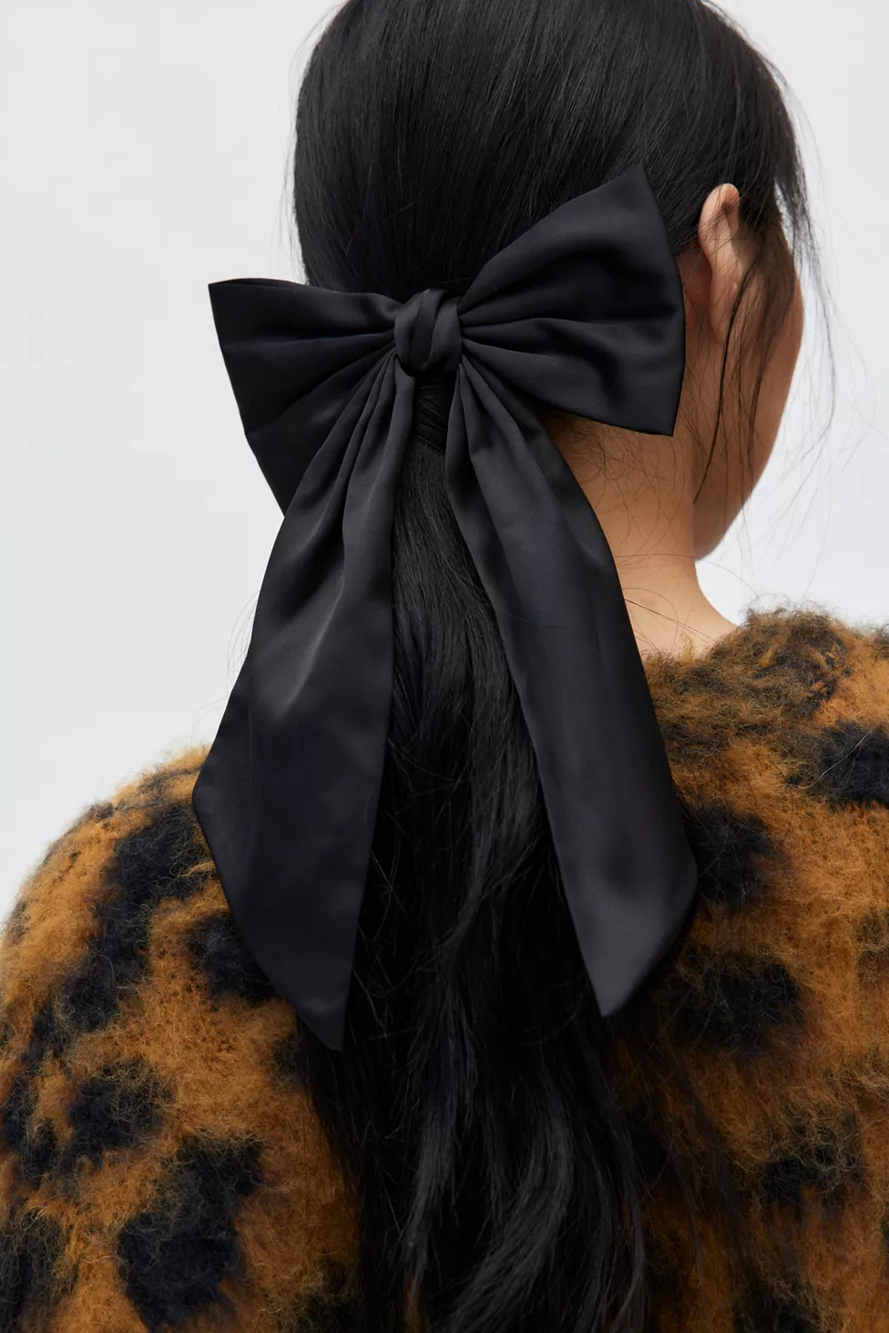 Matte Satin Hair Bow Clip | Urban Outfitters (US and RoW)