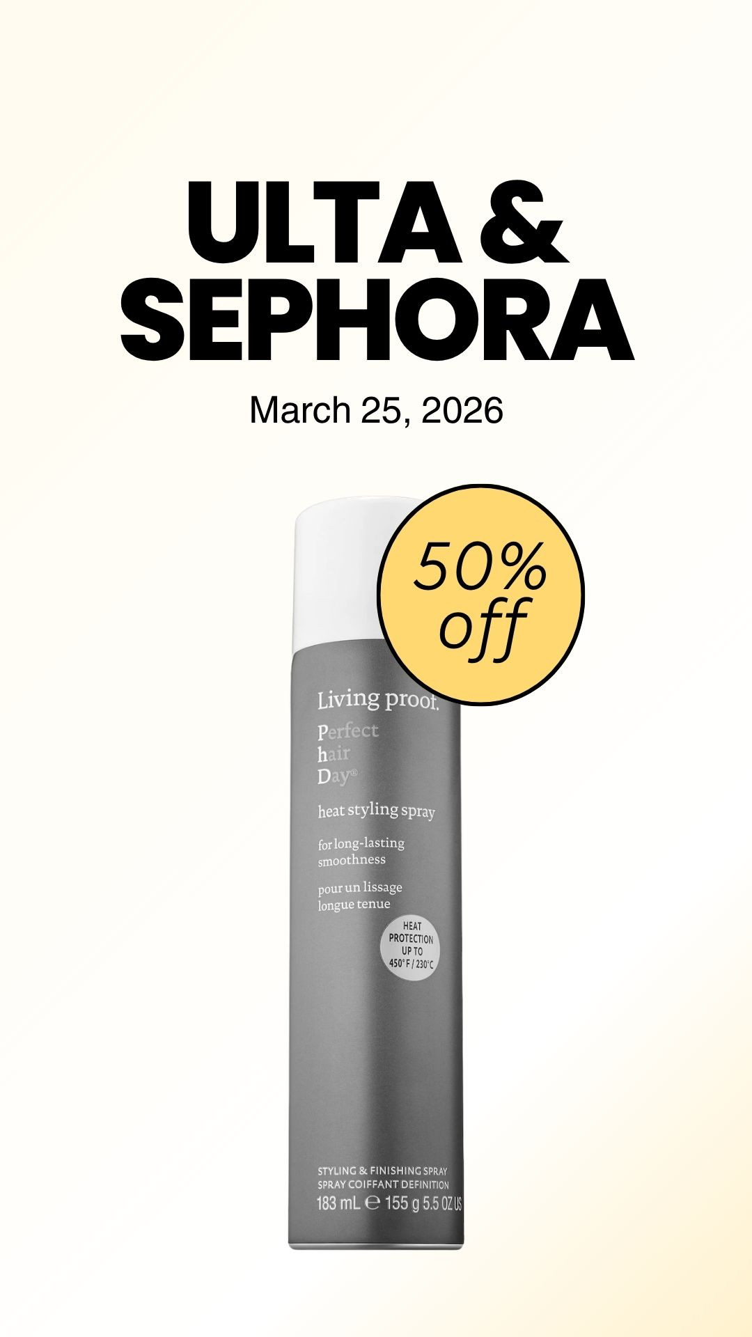 Been seeing so many talking about this being on sale at both Ulta and Sephora today. It's a heat protectant spray that pulls double duty by smoothing strands and shielding damp or dry hair from heat styling up to 450°F/232°C.
#haircare #hairproducts 

 #LTKSaleAlert #LTKBeauty