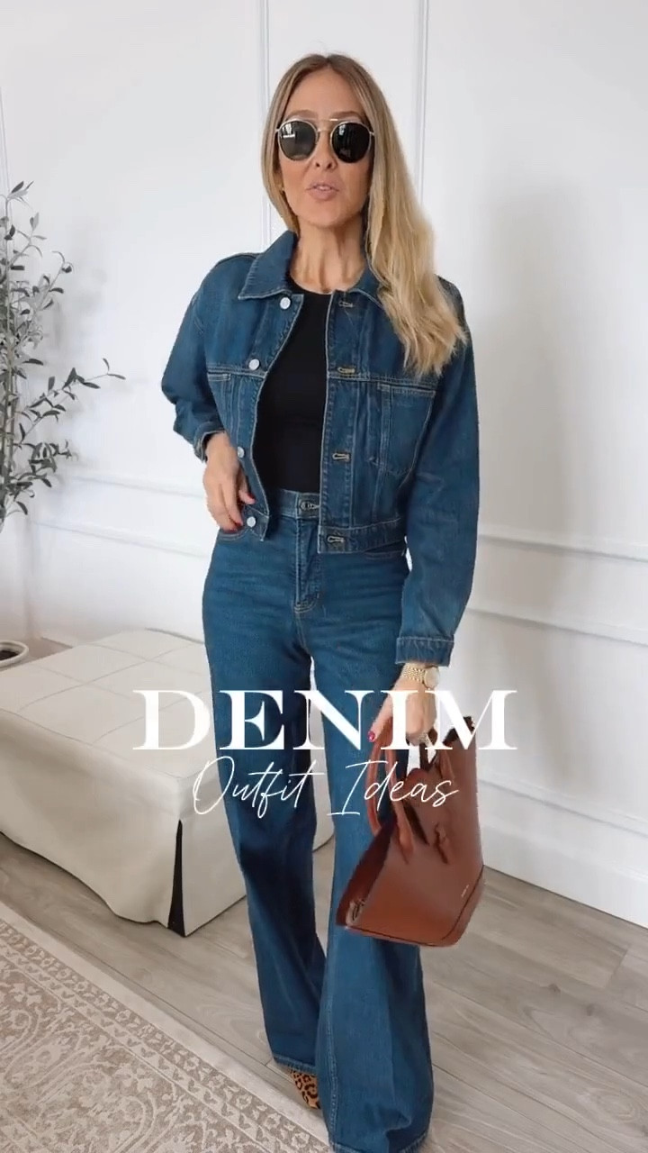 Denim outfit ideas
Loving this denim on denim outfit, the fitting is gorgeous and super stretchy, I also got in a dark wash. Fits true to size and I’m wearing size small and size 27 tall version on bottom 
For spanx use code ALINEXSPANX for 15% off 




#LTKootd #LTKgrwm #LTKU