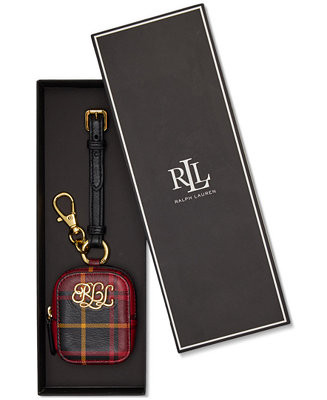 Lauren Ralph Lauren Boxed Printed Mini Zip Pouch Bag Charm - Macy's | Macy's