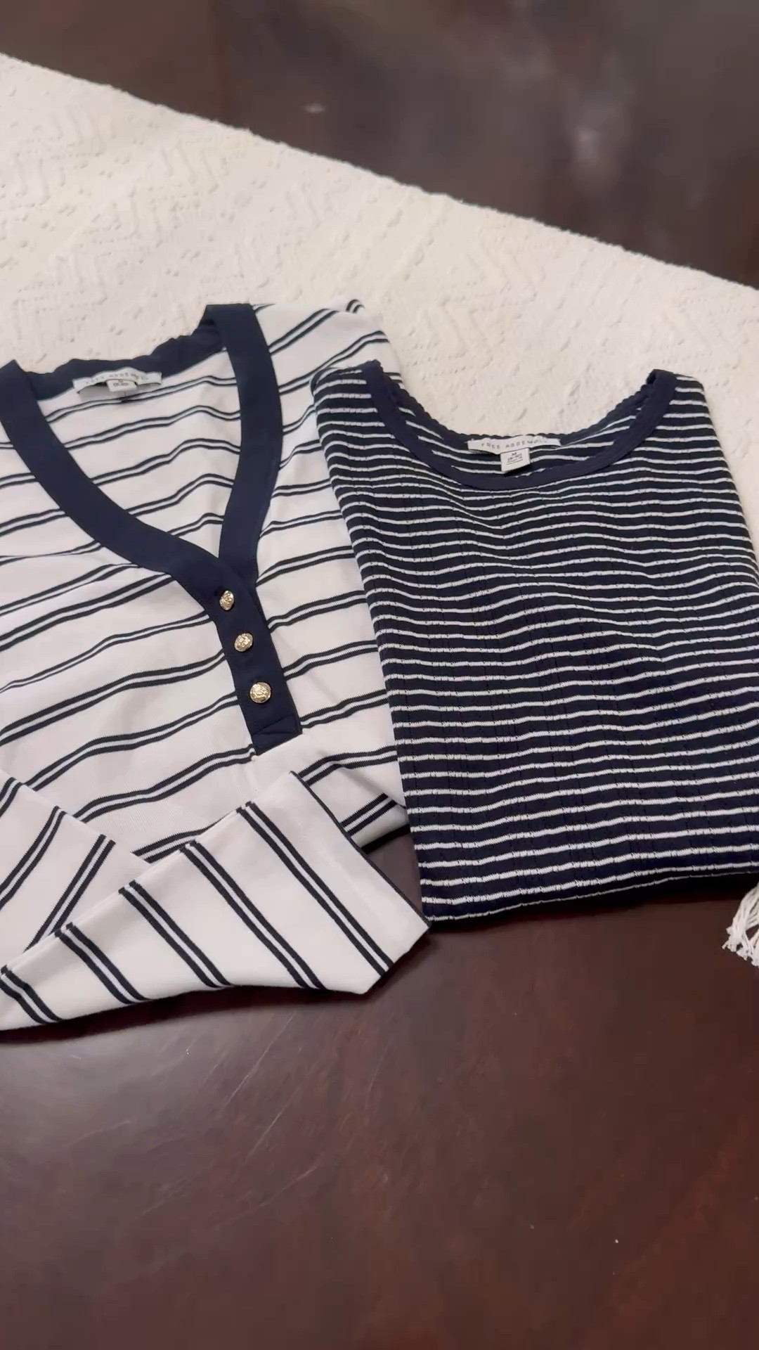 Cute navy and white tops for a spring outfit 

#LTKMidsize #LTKootd #LTKSeasonal