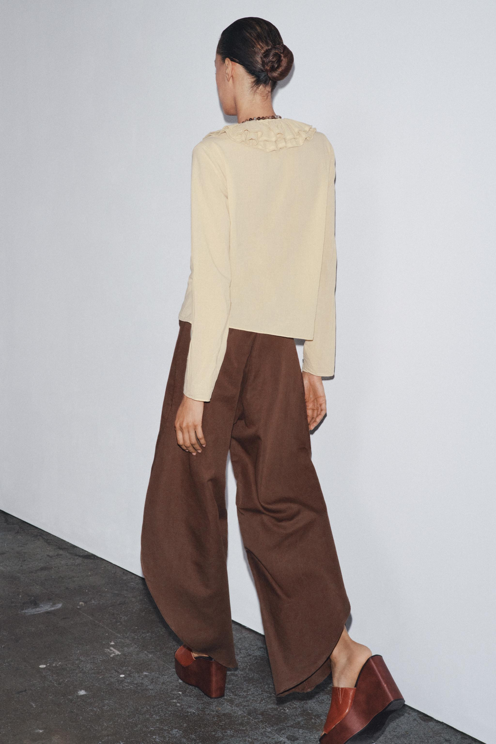RUFFLED TOP ZW COLLECTION | Zara US
