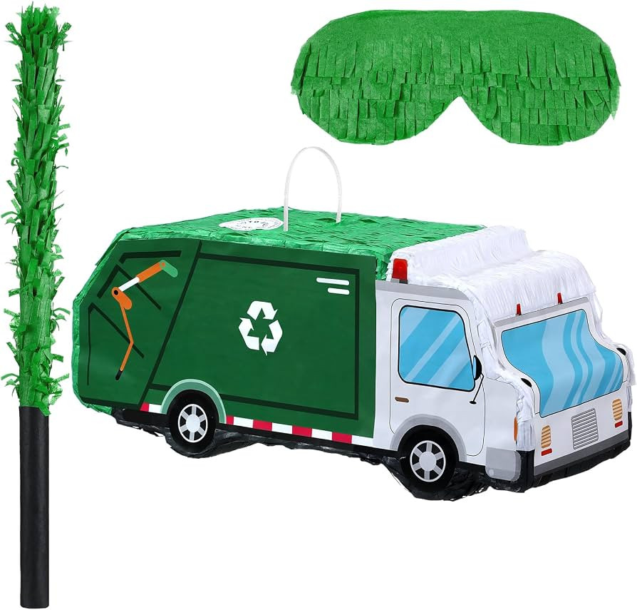 Piñata 3D Truck Piñata Theme Decoration with a Blindfold and Bat for Kids Girls BoysGift Holida... | Amazon (US)