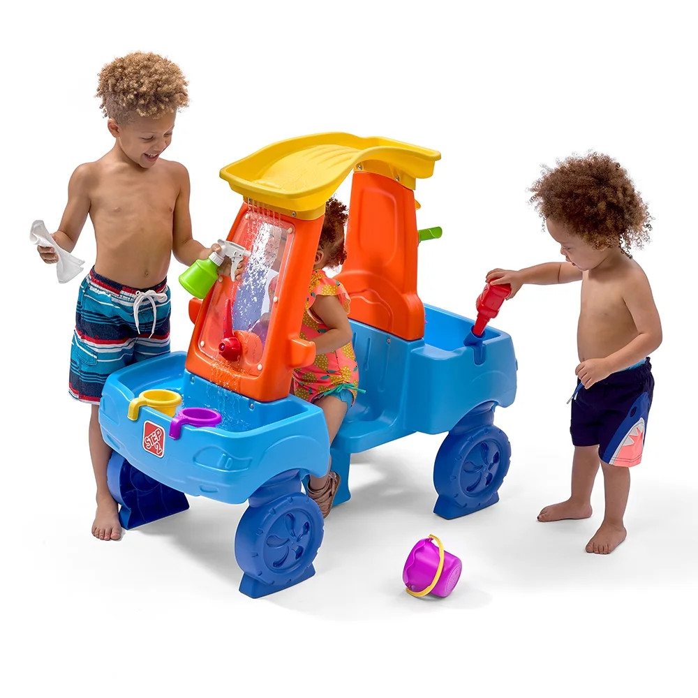 Step2 Car Wash Splash Center Blue Plastic Water Table for Toddlers | Walmart (US)