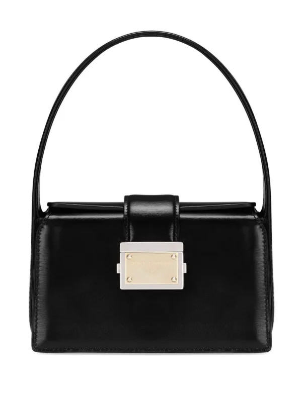 Dolce & Gabbana logo-appliqué Leather Tote Bag  | Black | FARFETCH UK | Farfetch Global