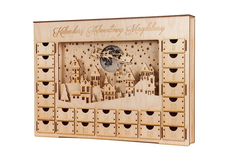 Christmas Advent Calendar Wooden Advent Calendar Xmas Advent | Etsy | Etsy (US)