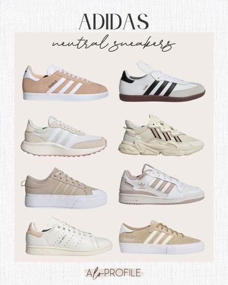 Neutral Sneakers for Spring // Adidas, spring shoes, spring sneakers, activewear sneakers, neutral sneakers, spring fashion, neutral shoes, spring trends, Adidas sneakers