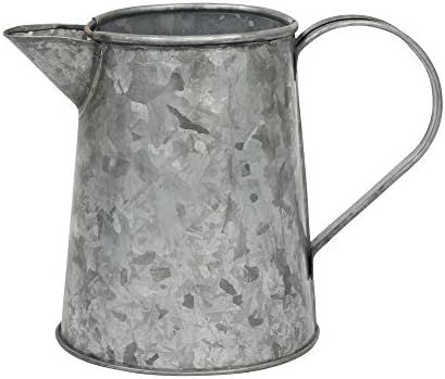 Stonebriar SB-5918A Small Country Rustic Galvanized Metal Pitcher with Handle, 5 inch | Amazon (US)