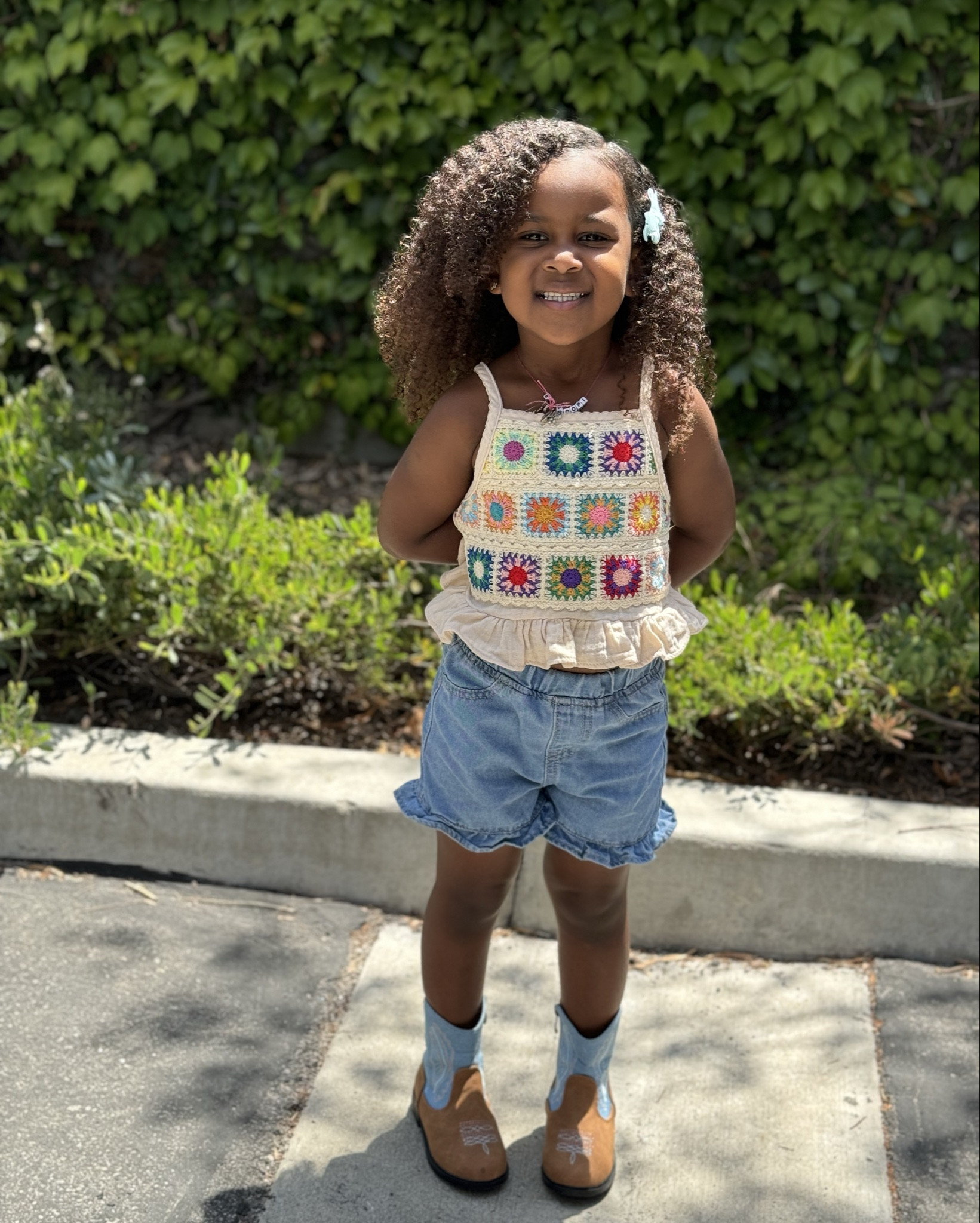 Cowgirl 🤠 Set  and shoes from shien  use code: Cozy07177

#LTKParties #LTKVideo #LTKKids