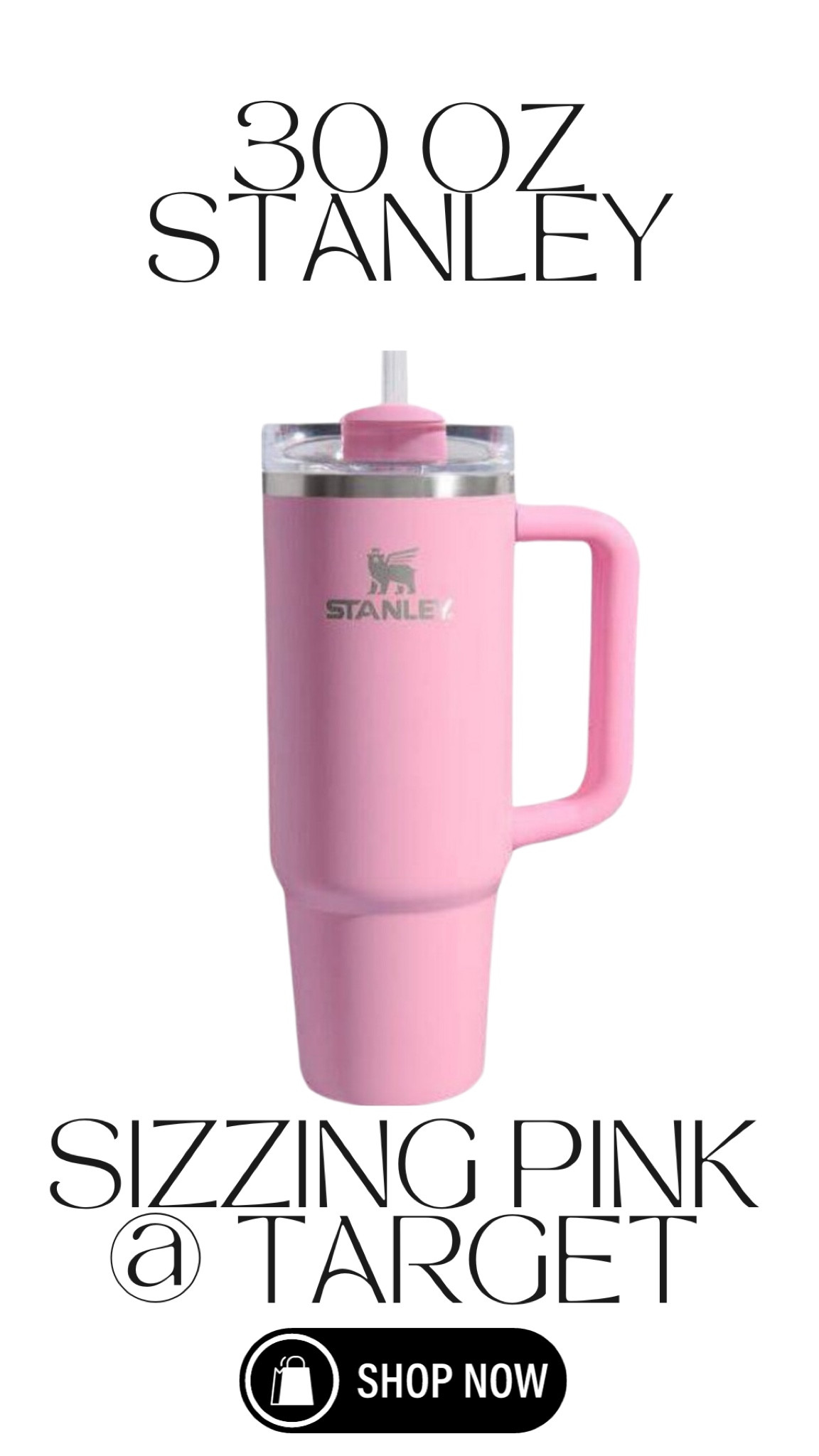 NEW: Sizzling Pink 30 oz Stanley Tumbler available at Target ONLY! $35 - will sell out quickly 

#LTKHoliday #LTKfindsunder50 #LTKGiftGuide
