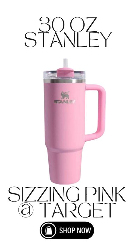 NEW: Sizzling Pink 30 oz Stanley Tumbler available at Target ONLY! $35 - will sell out quickly 

#LTKHoliday #LTKfindsunder50 #LTKGiftGuide
