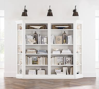 Aubrey 102.5" x 84" Wall Bookcase | Pottery Barn (US)