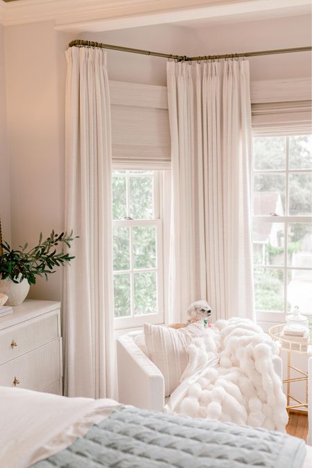 Bay window nook drapes and Roman shades 

#LTKStyleTip #LTKFindsUnder100 #LTKHome