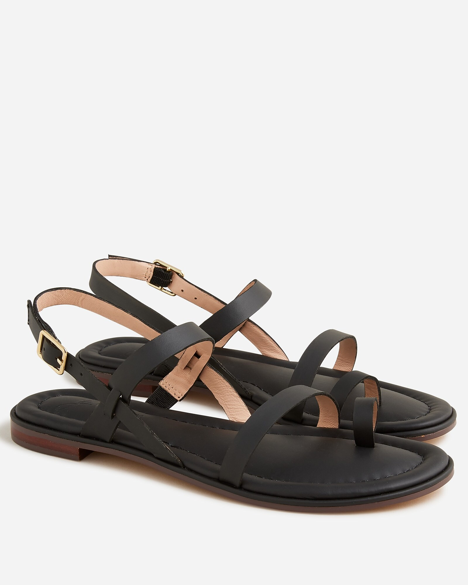 Menorca toe-ring slingback sandals in leather | J. Crew US