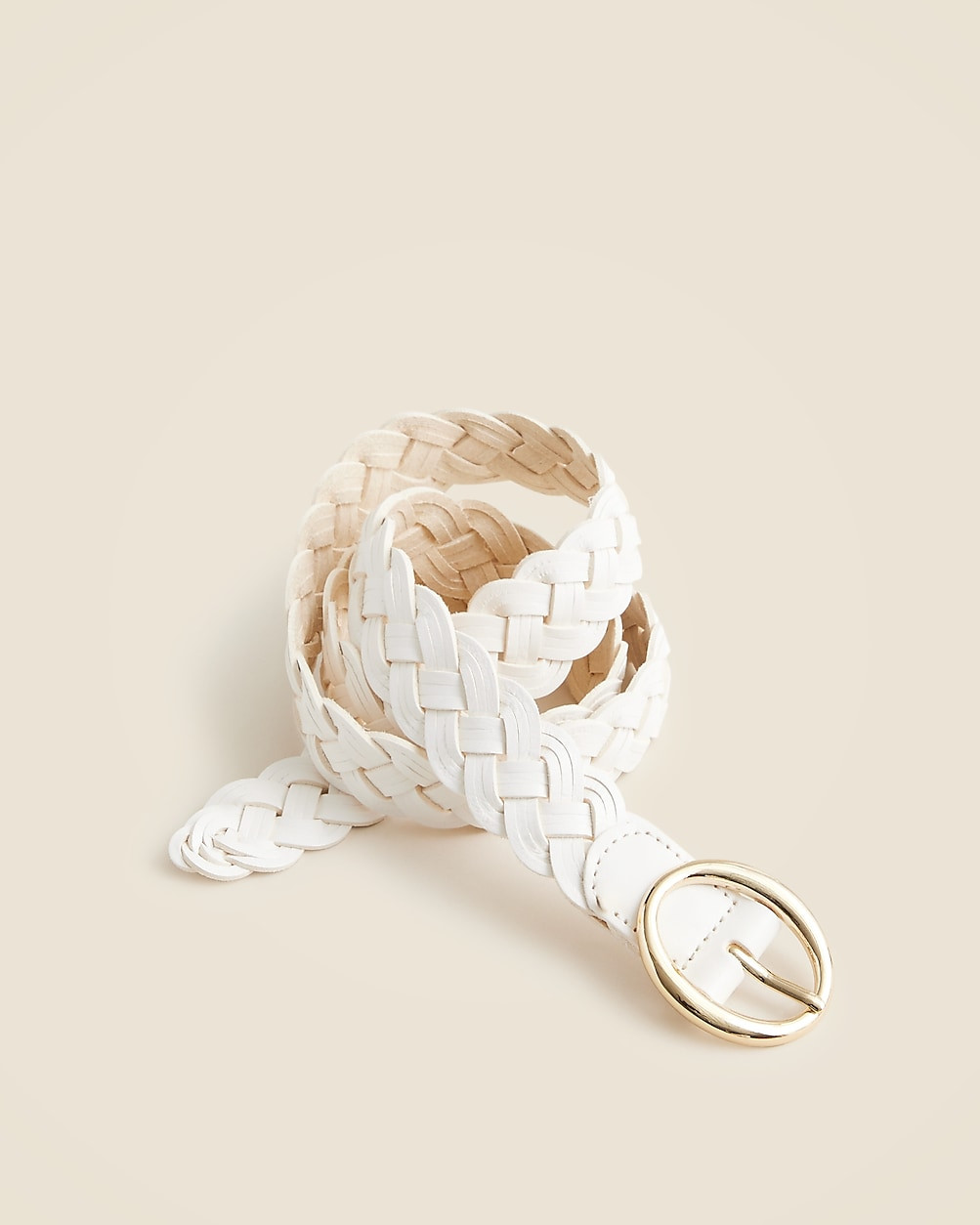 Braided Italian leather belt | J. Crew US