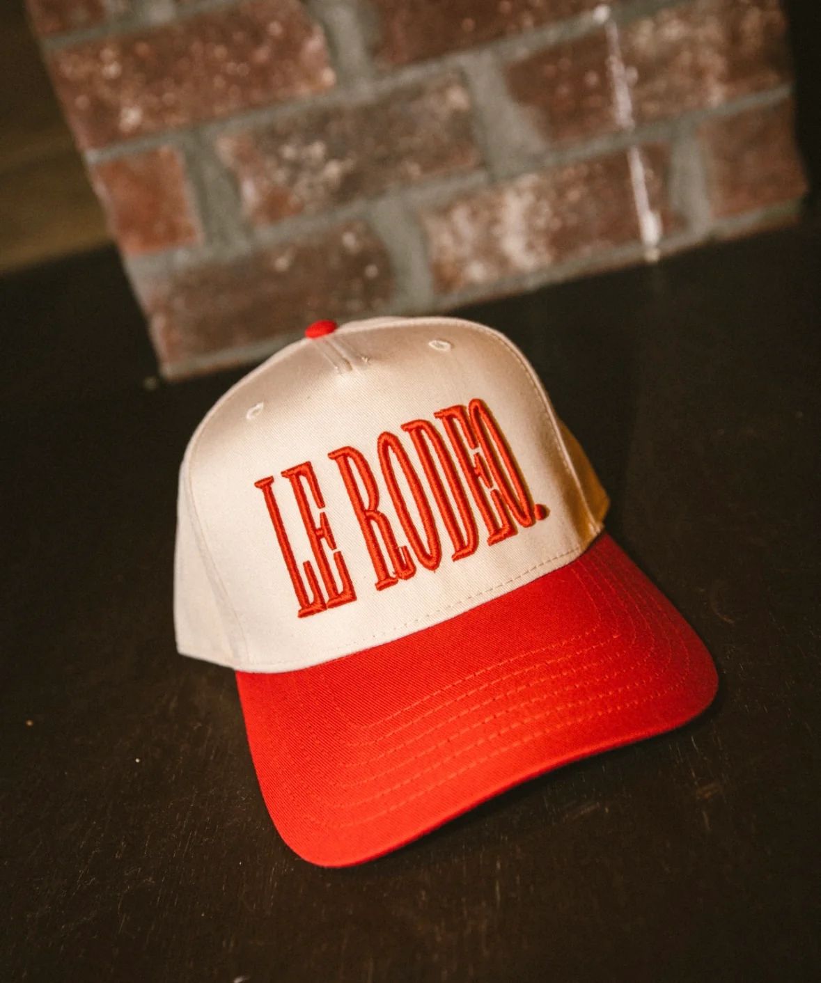 LE RODEO. Vintage Trucker Hat - Red - PREORDER | KenzKustomz