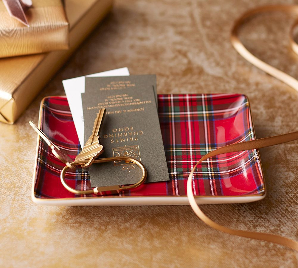 Stewart Plaid Decorative Tray | Pottery Barn (US)
