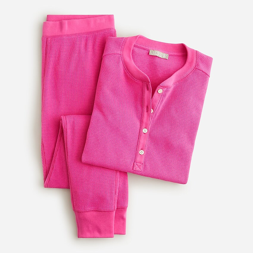 Waffle henley pajama set | J. Crew US