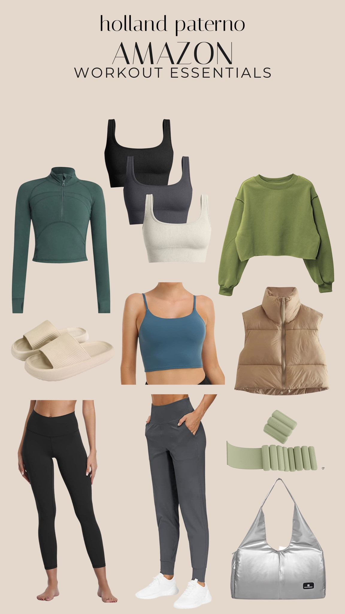 Workout essentials, Amazon fitness, Amazon leggings, Amazon sports bra, the best black leggings, affordable workout clothes, matching sets on Amazon, workout tops, affordable workout tips

#LTKFind #LTKunder50 #LTKfit