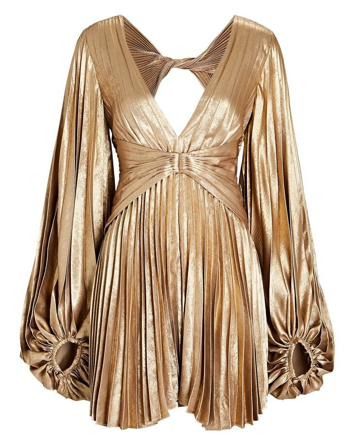Geneva Pleated Mini Dress | INTERMIX