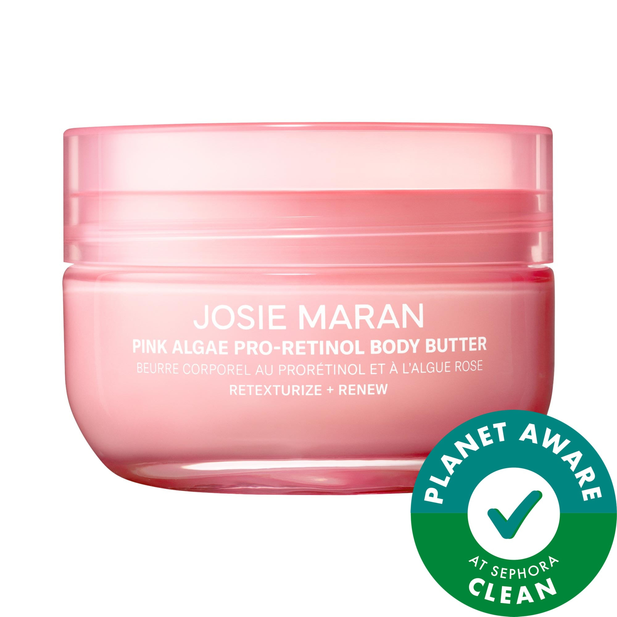 Josie Maran Pink Algae Pro-Retinol Body Butter for Anti-Aging and KP 6 oz / 177 mL | Sephora (US)