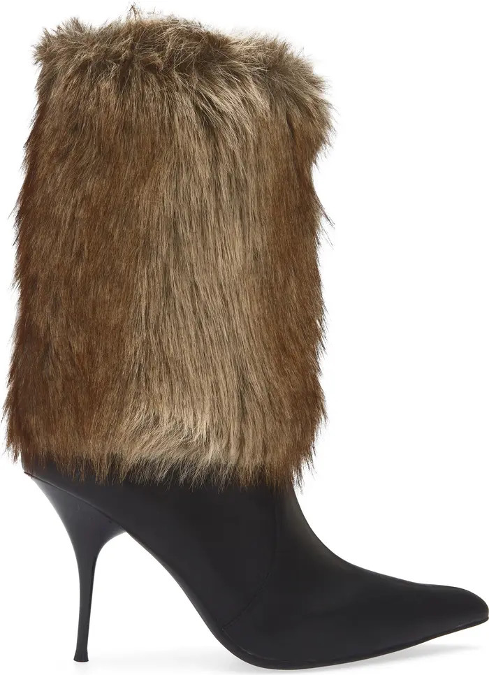 Thermal Faux Fur Cuff Bootie (Women) | Nordstrom